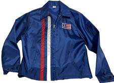 Vintage 70s Unitog Racing Nylon Jacket Windbreaker Size Adult Large Talon Zips