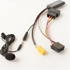 Bluetooth 5.0 Aux Cable Microphone ISO 6Pin Wire For Fiat Grande Punto Smart 451