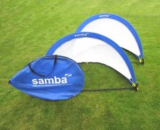 Samba Pop Up Football Goals Net Foldable Portable Garden Training Various Sizes