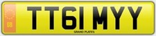 TIMMY NUMBER PLATE TT61 MYY
