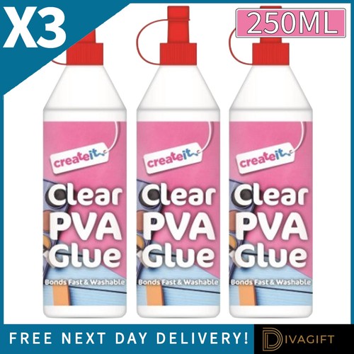 Pva glue bonds fast - pva, clear