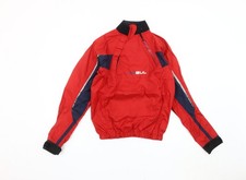 Gul Boys Red Waterproof Sports Pullover Jacket Size M Nylon Outdoor