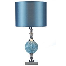 Polished Chrome & Blue Mosaic