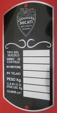 Ducati Replica Vintage frame plate  bevel single 250 200 350 750ss 900ss