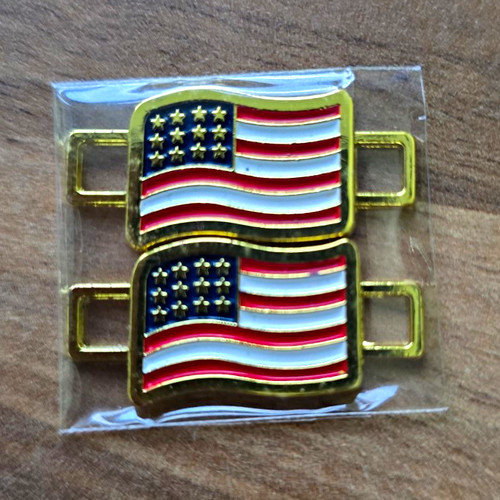 Red wing american flag - wing, lace