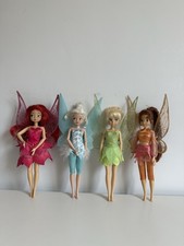 Disney Store Tinkerbell, Rosetta, Periwinkle & Fawn Flutter Wings Fairy Dolls