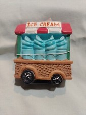Fairy Garden Accessory Ice Cream Trolley Cart Figurine Miniature SMALL READ!!New