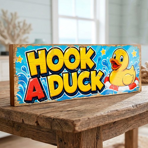 Hook duck fairground stall - a,