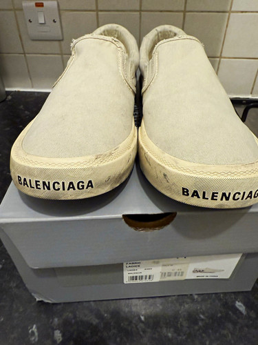 Balenciaga canvas slip low - balenciaga,