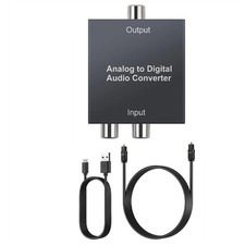 Analog to Digital Audio Converter Black Plastic+Metal for   K9V25224