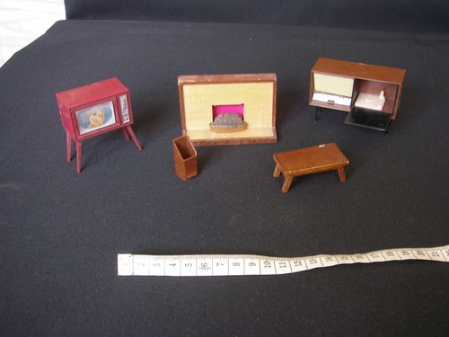 Vintage dolls house - dolls', 1960s