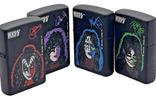 Brand New 1998 ZIPPO Lighter Absolutely Awesome ROCK BAND KISS Collection Set X4
