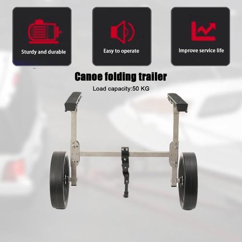 Canoe cart with air tires - canoe,