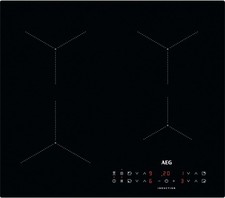 AEG ILB64334CB 3000 Series 60cm 4 Zone Induction Hob With Hob2Hood Black