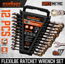 12PC Flexible Ratchet Spanner
