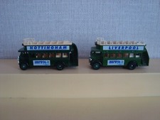 2 x Lledo AEC Regent Open Top Bus Euro '96 LIVERPOOL / NOTTINGHAM.