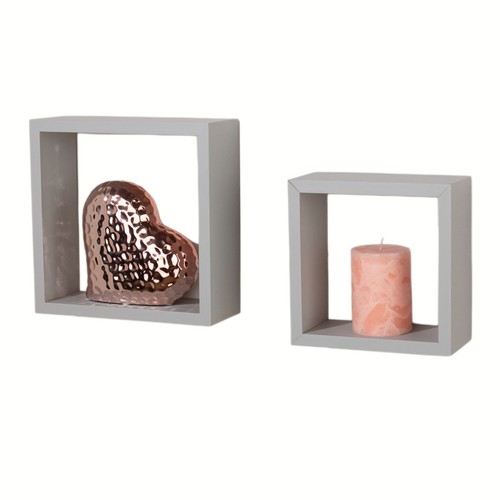 Set two wall mounted cube - two,