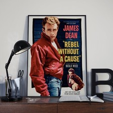 Vintage Rebel Without A Cause James Dean Movie Film Poster Print Picture A3 A4 1
