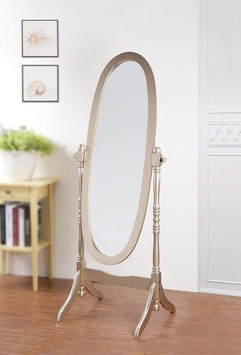 Gold finish cheval mirror - gold,