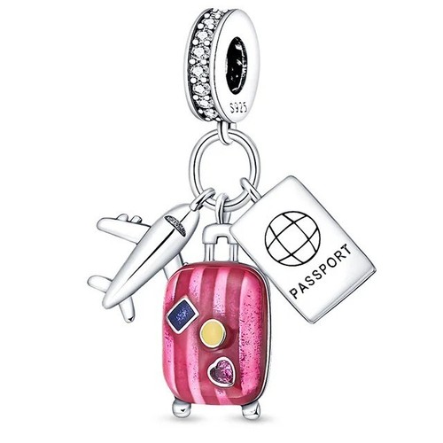 Travel holiday dangle charm - travel,