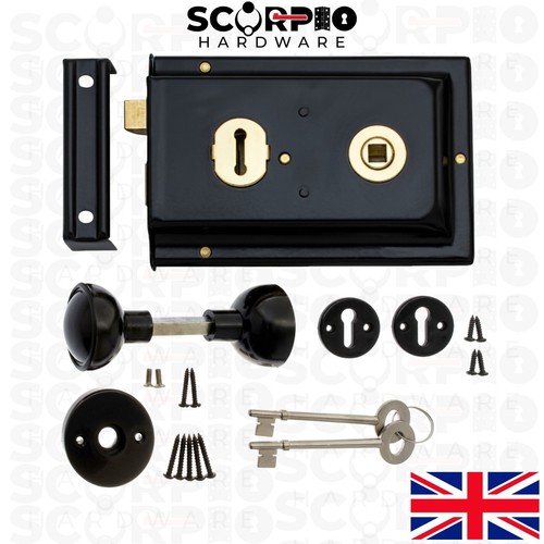 Traditional rim lock 4 - traditional, x