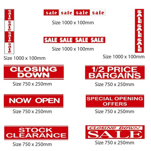 New poster banners - new, shop