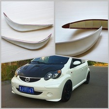 2 Pcs Car Bumper Protector Exterior Anti-rub Crash Scratches Strips Cover White