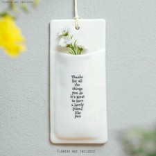 Porcelain wall vase - vase, flower