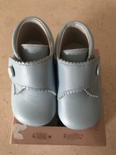 TNY by Tinny Shoes - Blue Pre Walker Napa Celesete Baby Booties EU 20 BNIB