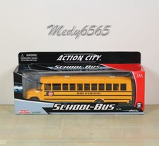 Action City School Bus 8" W/ Opening Door Scale 1/53 DieCast