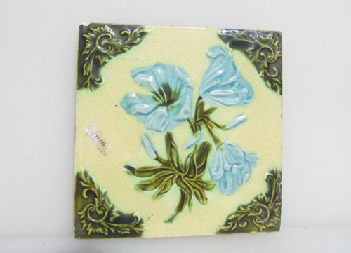 Victorian ceramic tile floral - ceramic,