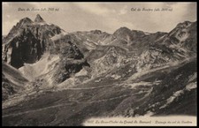 postcard AOSTA the beautiful chalet du grand st.bernard-passage du col de fenetre