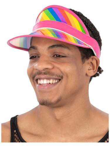 Rainbow golf visor pub - golf,