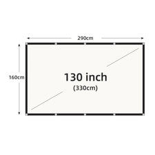 Projector Screen White Grid