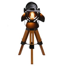 Tripod Table Desk Lamp Retro Spotlight Tripod Standing Floor Light for Home
