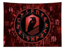 RAVEN VIKING TAPESTRY WALL