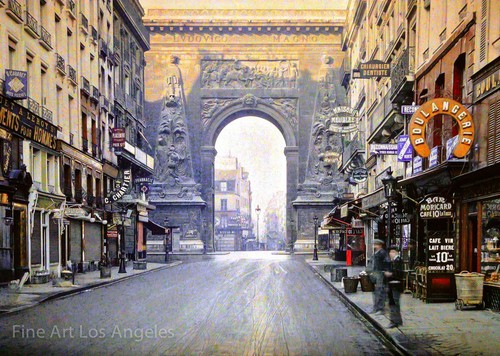 Autochrome photo rue - autochrome, du