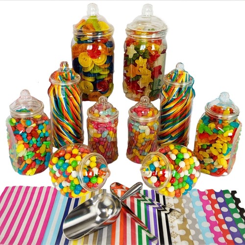 Plastic sweet jar - sweet,