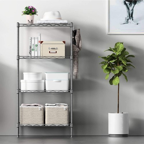 Tier silver metal storage - silver,