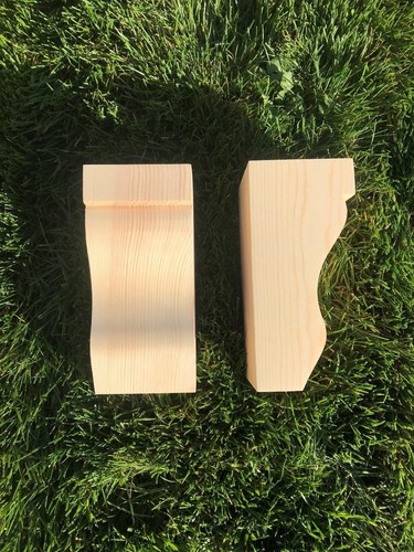 Wooden corbels shelf - corbels, (shelf