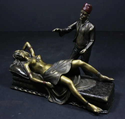 Vienna bronze statue girl - statue, &