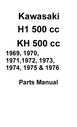 Kawasaki parts manual book