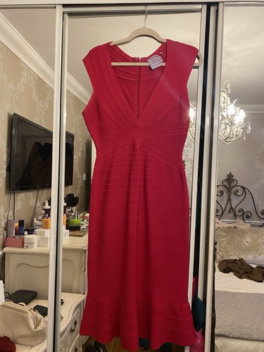 Herve leger dress large red - large,
