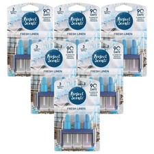 Perfect Scents 3Volution Plug in Refills Fresh Linen Home Air Fresheners 20ml x6