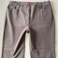 Ladies OLSEN MONA BOOTCUT Mid Rise Brown Jeans Size 18 W35 L28 (432J)