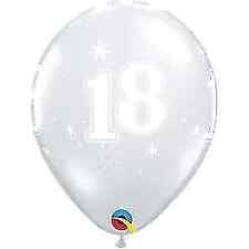 Qualatex Milestone Ages Clear Latex Balloons 11" Inch Packs of 25 Birthday Party