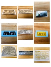 Honda Dominator NX650 RD02 Seconda Serie  Kit Adesivi Sticker Avvertenze Warning