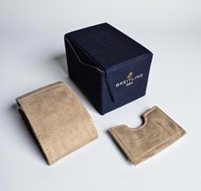 Genuine Breitling Watch Box 2020+ Navy & Beige Recycled box *FAST & FREE POST*