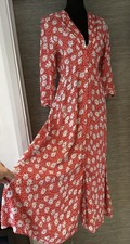 ZARA Midi Dress Medium RED