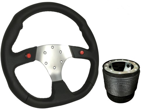 Chrome sports steering - chrome,